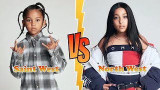 North West VS Saint West (Kim Kardashian's Childen) Transformation ★ From Baby To 2023