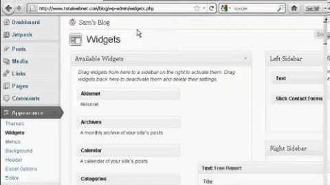 How to Insert an Aweber Form In The Sidebar