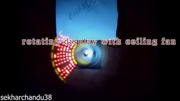 rotating  led display with atmega8