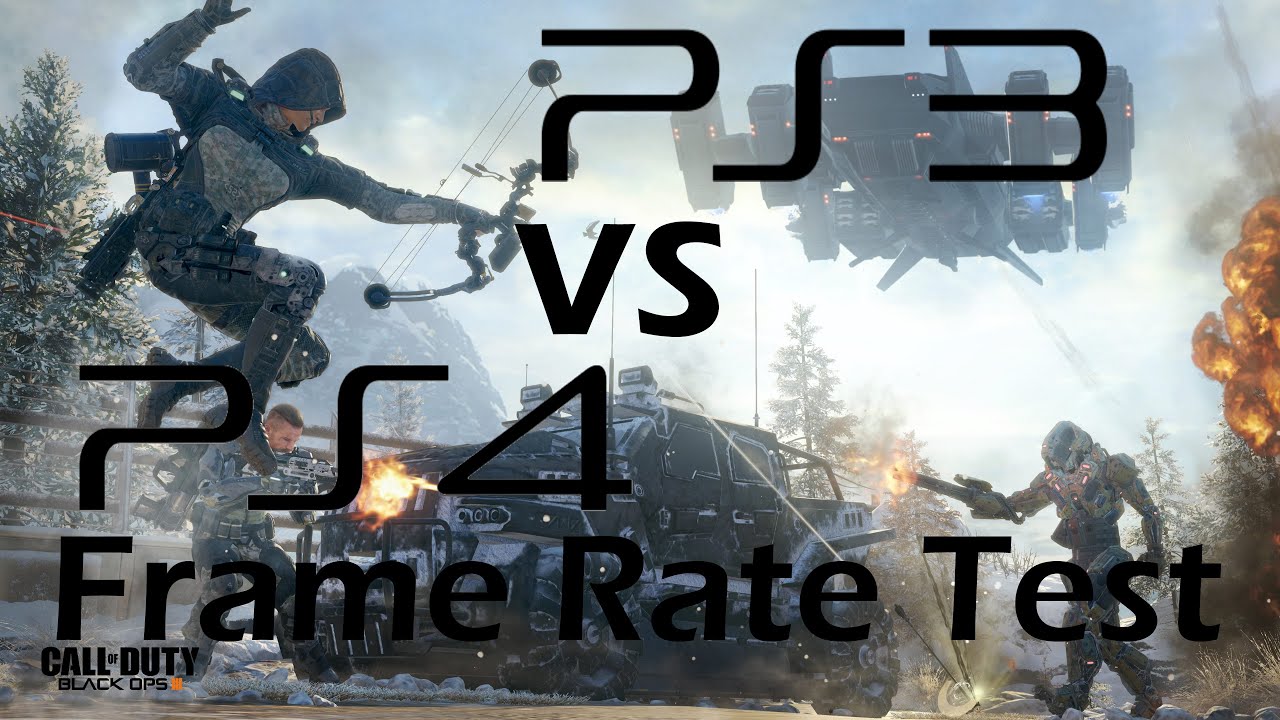 Call of Duty Black Ops 3 PS3 vs PS4 Frame Rate Test YouTube