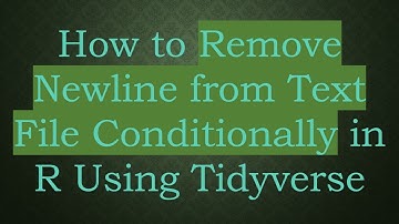 How to Remove Newline from Text File Conditionally in R Using Tidyverse