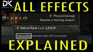 All Status Effects Explained - Diablo IV