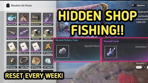 Hidden Shop Fishing for Using Abyssal Coral & Riccioli Fishery Coin | Wuthering Waves