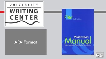 APA Formatting (6th Edition)