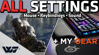 ALL MY SETTINGS - Mouse/Keybindings/Sound + MY GEAR - PUBG