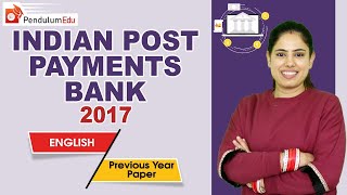 Indian Post payments Bank (IPPB) 2017 English PREV YEAR SOLUTION