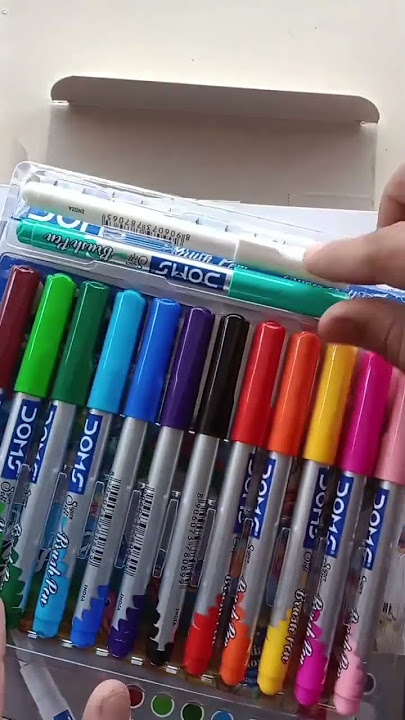 Doms brush pen review and unboxing