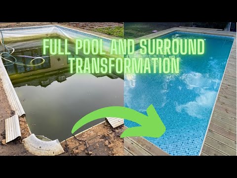 pool  2022  AMAZING POOL TRANSFORMATION