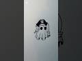 How to draw ghost with pirate | easy draw tutorial 🔅
