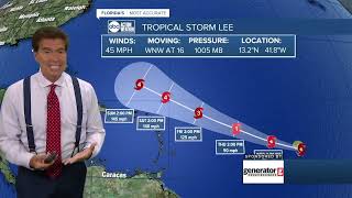 Tracking the Tropics | Tropical Storm Lee forecast to become Cat 4 hurricane by Saturday