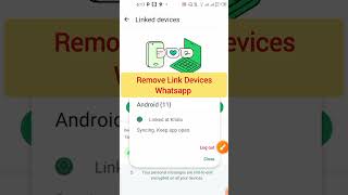 How to remove Whatsapp link devices | How to turn off Whatsapp companion devices