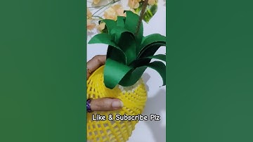 Waste plastic bottle & fruit net craft || best out of waste|| #diy #craftideas #easy #shorts