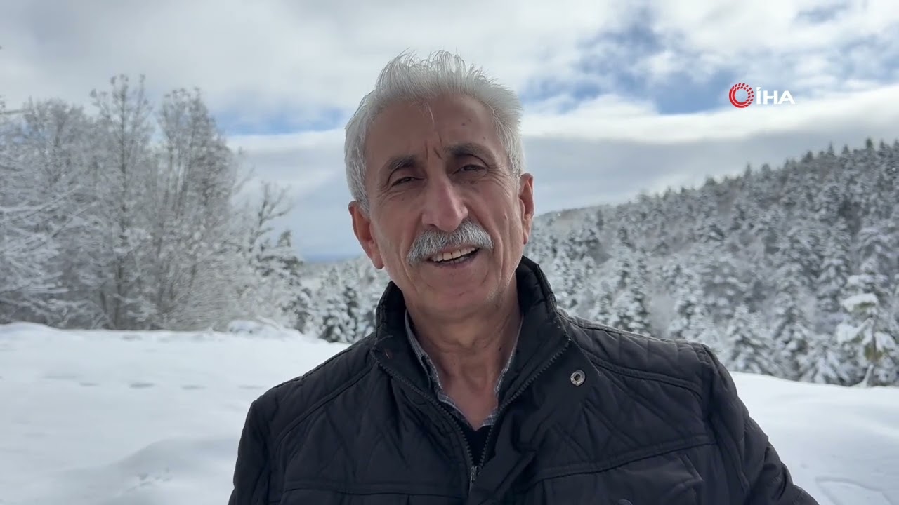 Güneşin açmasıyla oluşan eşsiz kar manzaraları dronla görüntülendi