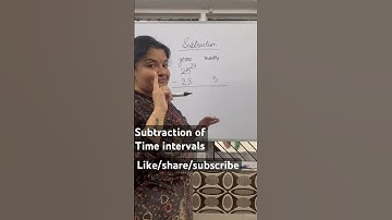 Subtraction of time intervals|CBSE| mathematics|