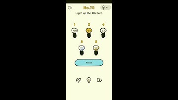 Brain out level 73 Light up the 4th bulb Walkthrough Solution