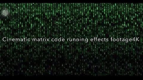 Cinematic Matrix Code Running Effect Footage Copyright Free(Royalty Free3D animation Background)Vlog
