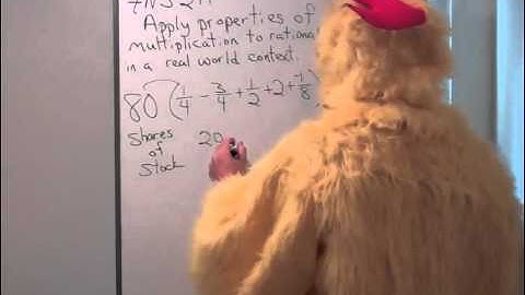 Applying Properties of Multiplication to Rational Numbers in a Real World Context