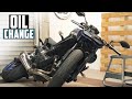 Motorcycle oil change asmr