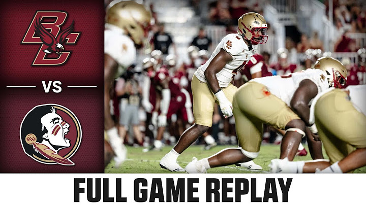 Boston College vs. Florida State Full Game Replay | 2024 ACC Football