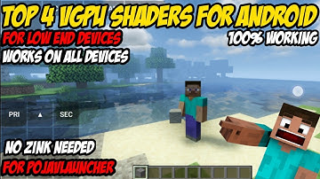 🔥TOP 4 VGPU SHADERS FOR POJAVLAUNCHER🔥