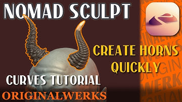 Nomad Sculpt Tutorial: Curve Tool To Make Horns