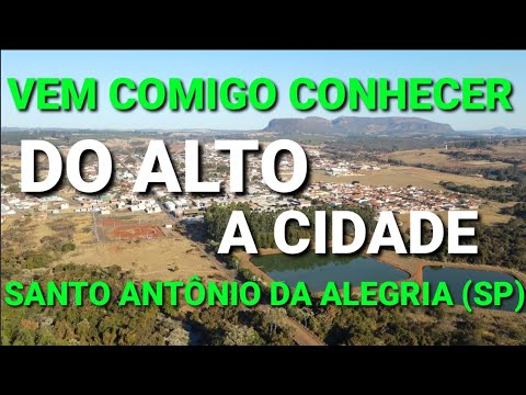 Drone  filma a cidade de Santo Antonio da Alegria Sp