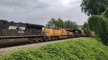 NS 25A with UP 8144 trailing in Charlottesville Virginia