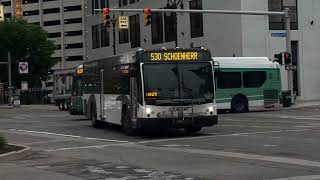 SMART GILLIG BRT.RT 530 SCHOENHERR TO DETROIT+2 DDOT XD40 NEW FLYERS.RT 5 VANDYKE+RT 29 LINWOOD