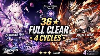 【 Honkai Star Rail 】 Sảnh Đường Lãng Quên 4.1 full 36* | Castorice Team & Firefly Team 4 cycle