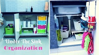 How To Organize Under The Kitchen Sink Cabinet Why is the area under the sink so tough to keep organized? Maybe because it