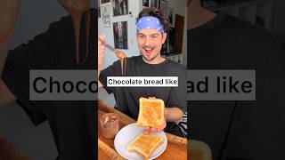 How do you like to eat CHOCO bread?😌🍞🍫Normal, asocial, or dad way? | CHEFKOUDY