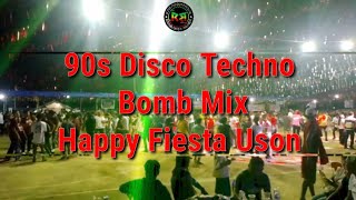 90s Disco Techno Bomb Mix  Happy Fiesta Uson, Party Dance #90s #disco