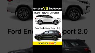 Fortuner Vs Endeavour | Full Comparison || #shorts #fortuner #endeavour #ford #toyota