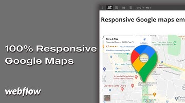 Embed Google Maps responsive in Webflow