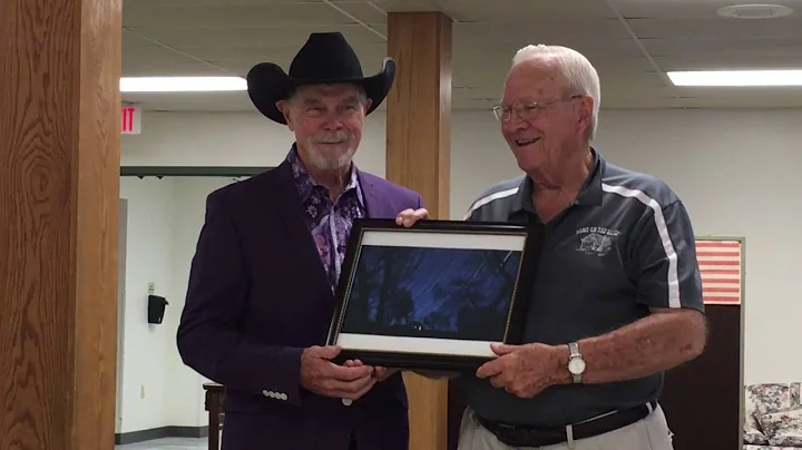 Buck Taylor sings "Home on the Range" with El Dean...