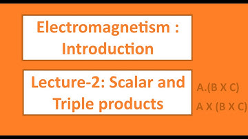 Lecture-2 Vector Analysis  || Electrodynamics: introduction