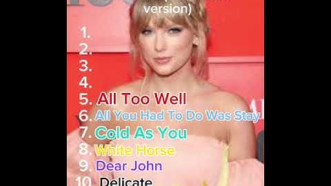Ranking Taylor track 5s!! #taylorswift #ranking #track5