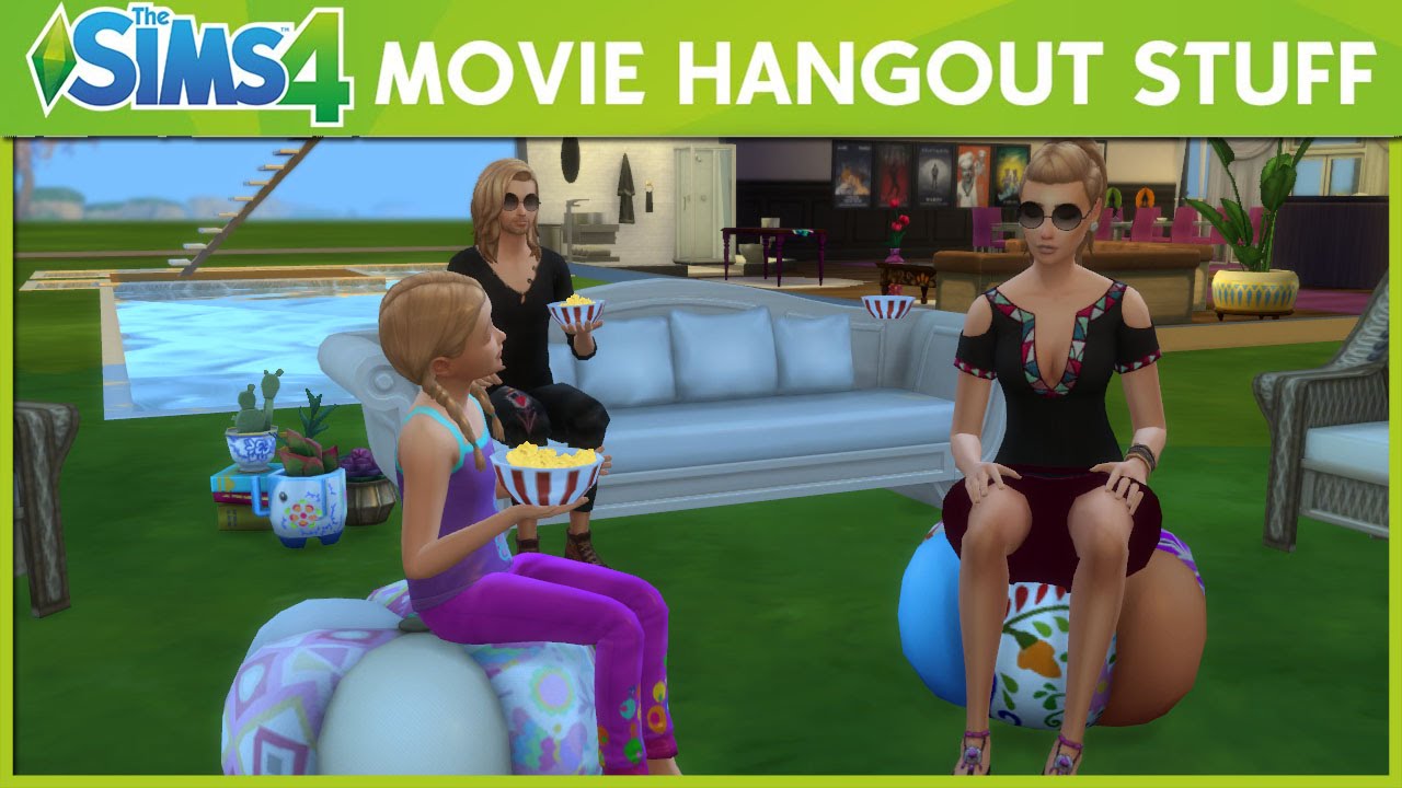 The Sims 4 | Movie Hangout Stuff | Review + Overview ...