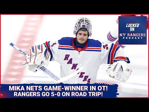 RANGERS GO 5-0 ON ROAD TRIP!! Zibanejad, Shesterkin come up clutch in 3-2 overtime win against Jets!