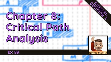 Critical Path Analysis 1 • Precedence Tables & Activity Networks • D1 Ex8A • 💻