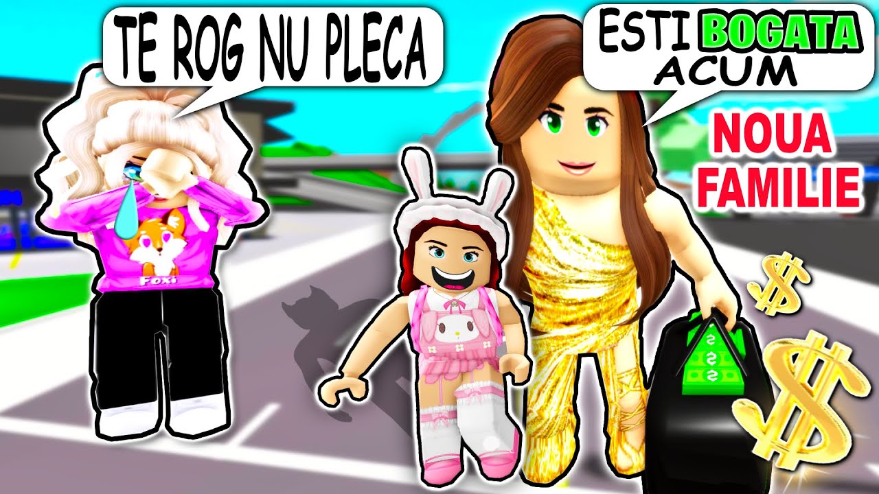 Povesti cu VECHEA MEA FAMILIE CIUDATA a lui FOXI, Angelica adoptata de BOGATI (Roblox BROOKHAVEN RP)