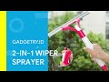 2 in 1 wiper sprayer ingenious device to clean window glass