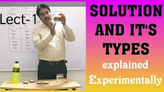 Solution|L-1|Types of Solution|Experimental demonstration|9-Types |Class 6,9,12,NTSE, IIT,NEET,KVPY|