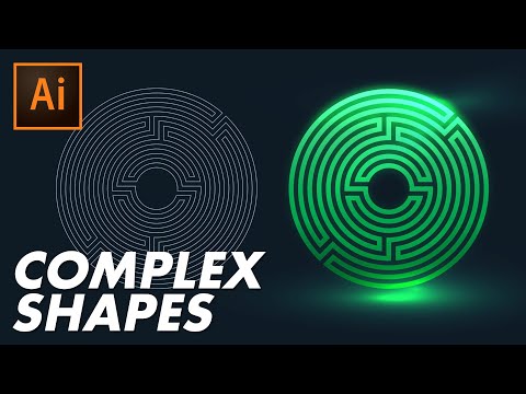 Create Complex Geometric Shapes EASILY - Illustrator Tutorial @tutvid