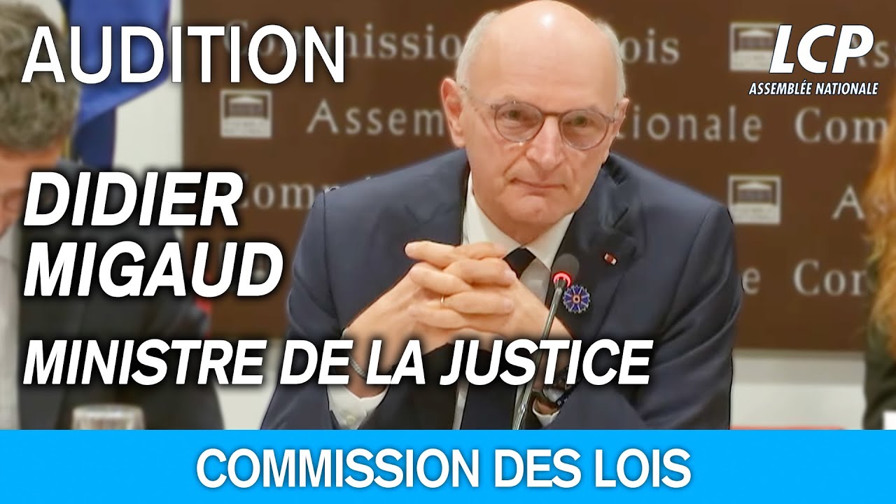 Budget de la Justice 2025 : audition de Didier Migaud - 05/11/2024