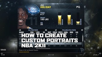 How to Create Custom Portraits - NBA 2K11