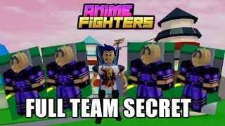 Full Team New Secret Showcase In Anime Fighters Simulator