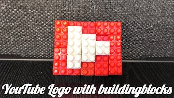 How to Build:YouTube Logo with buildingblocks|Buildingblocks|Blockvedio|Blockgames #harshysworld 