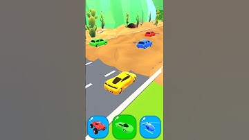 Shape shifting game level - 36 hyper casual game #shapeshifting #gameplay #funny #car #jcb