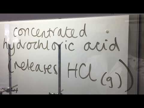 Ammonia HCl diffusion